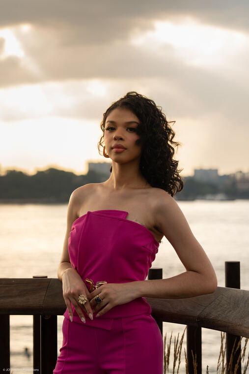 Editorial portrait photographed on location in New York